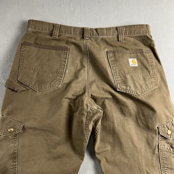 Carhartt Pants Mens 36X30 Double Knee Ripstop Carpenter Utility Workwear Jeans - Picture 6 of 9
